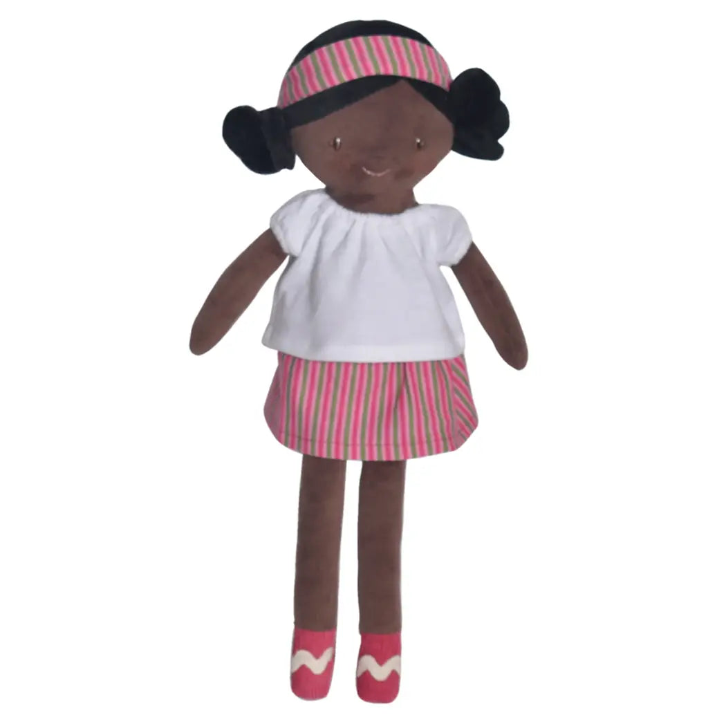 Cloth "Amy" Doll with Black Hair