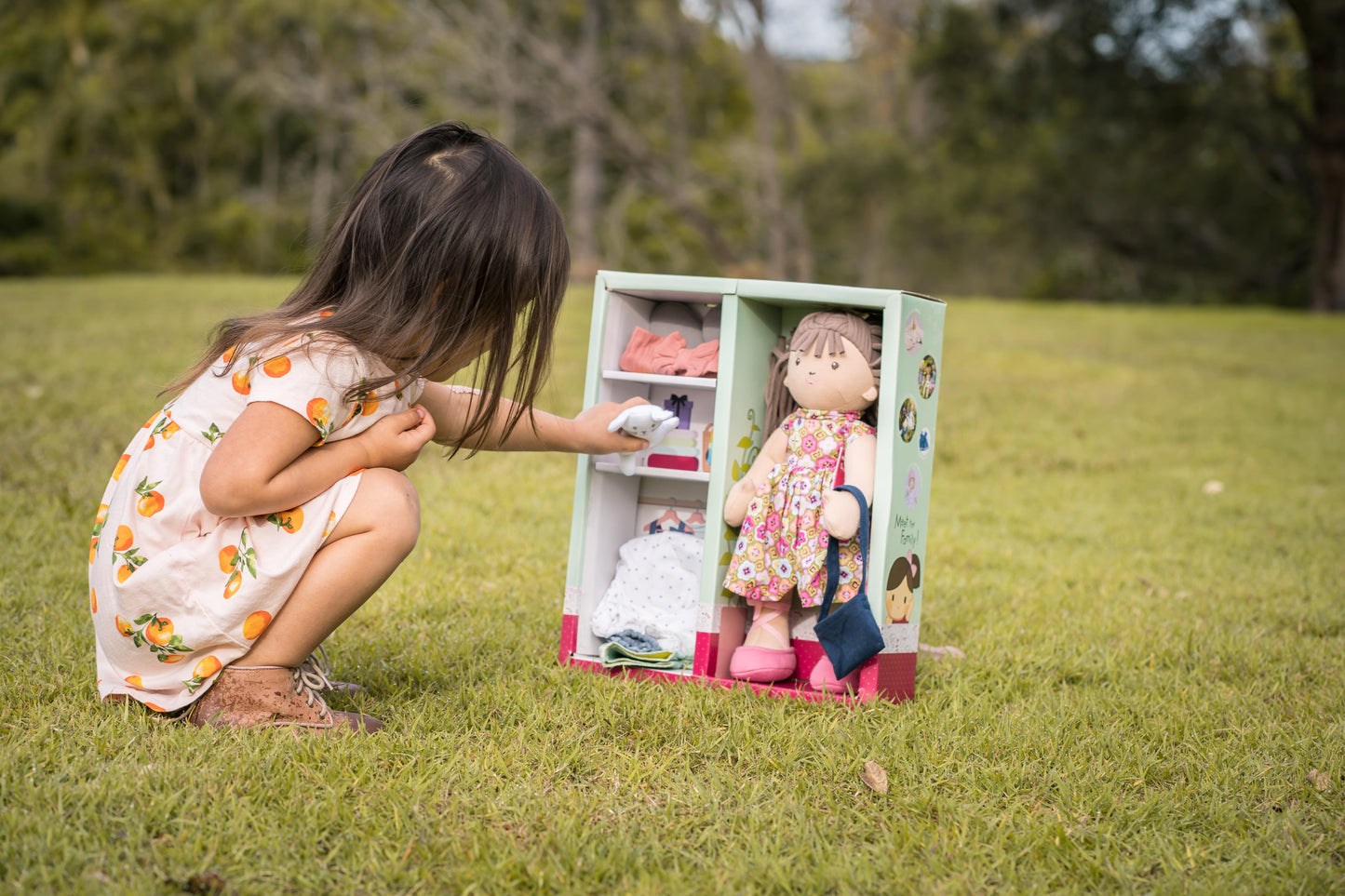 Cloth Doll with Wardrobe