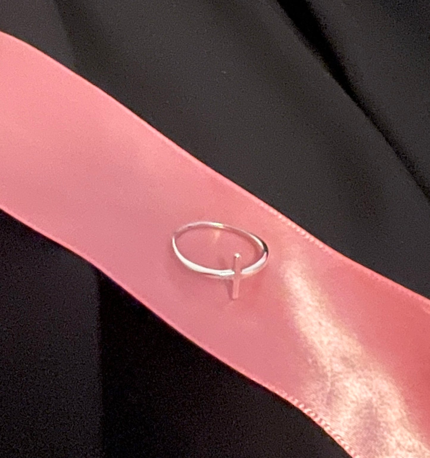 Sterling Silver Baby Cross Ring