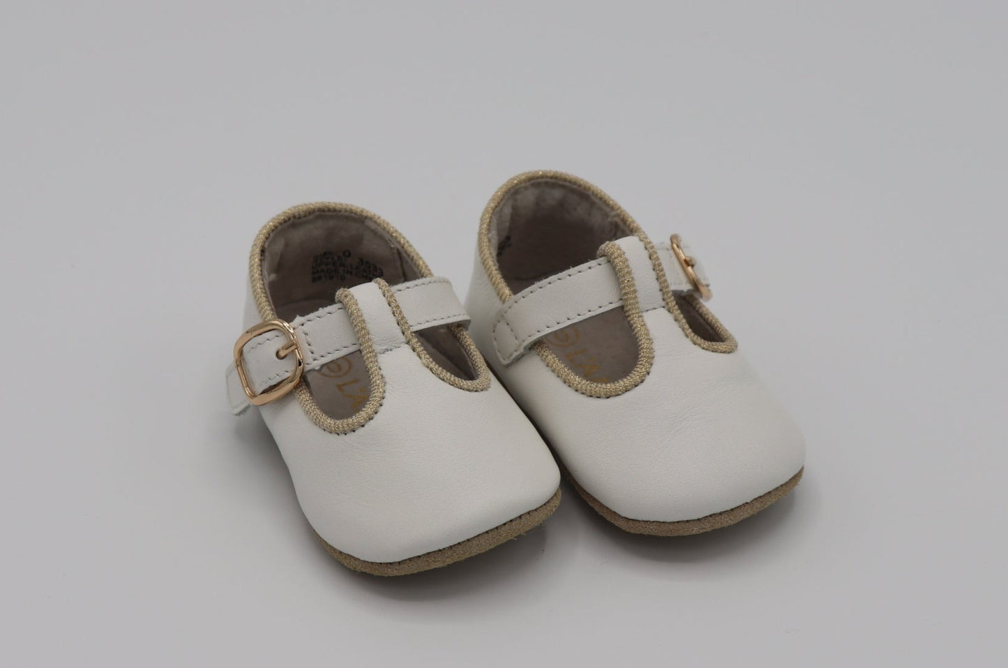 Ivory Leather Baby Girls Shoes