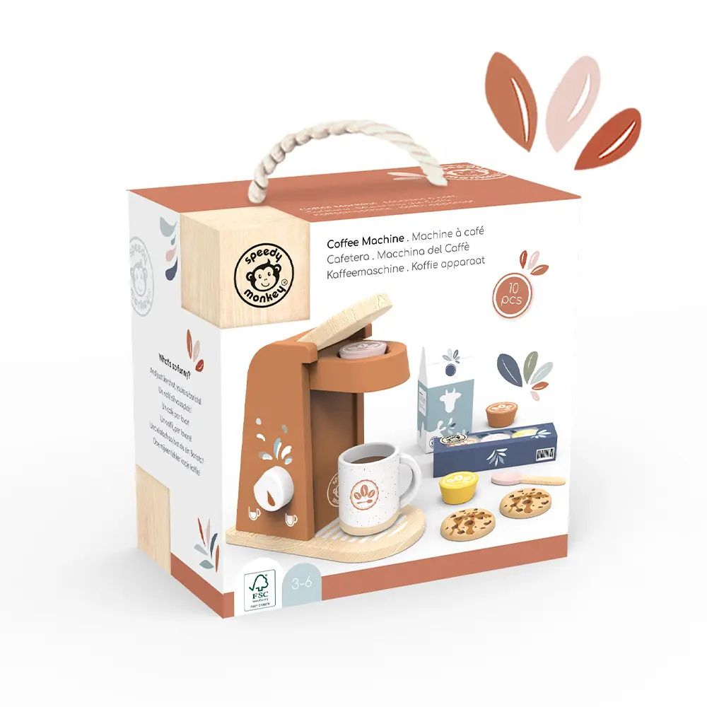 Toy Wooden Coffee Machine
