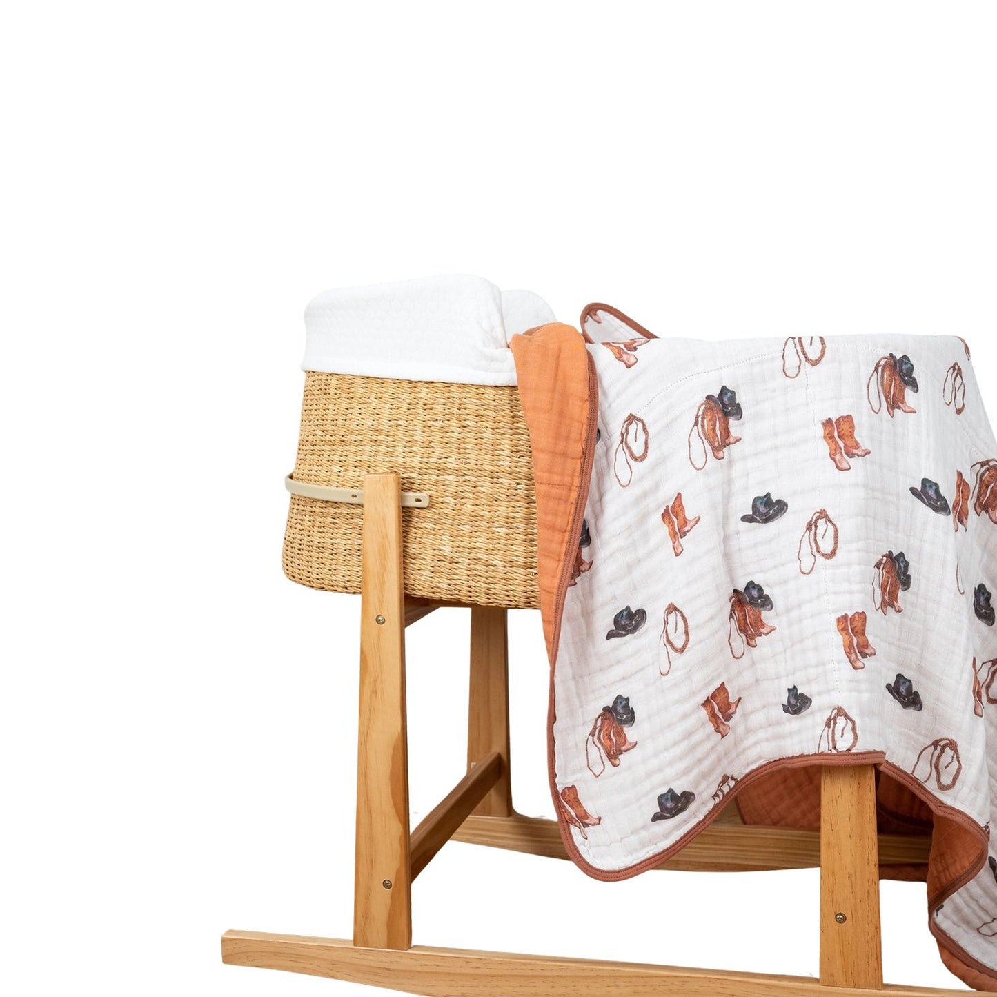 Western Nursery Muslin Baby Blanket