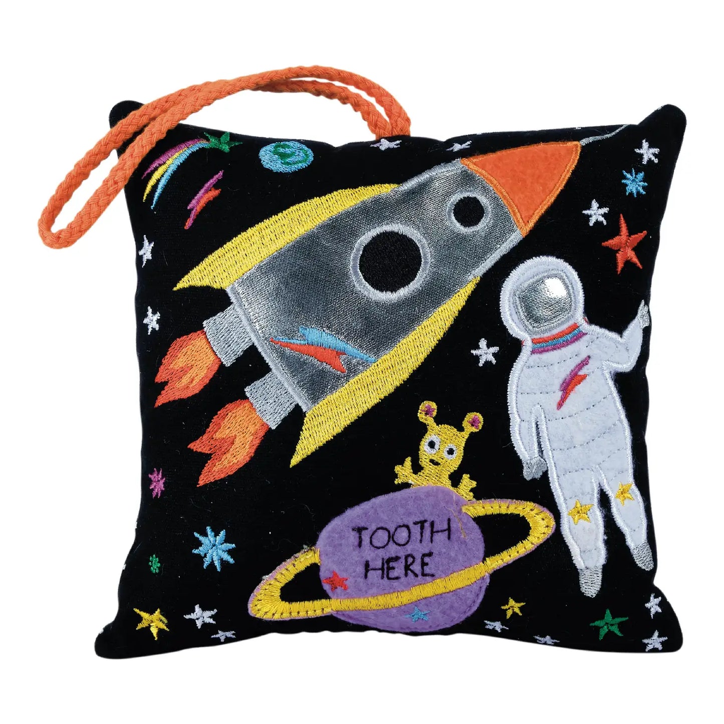 Floss and Rock Kids Space Tooth Fairy pillow Cushion