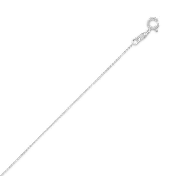 020 Open Cable Chain Necklace (0.6mm) - Sterling Silver, 14”