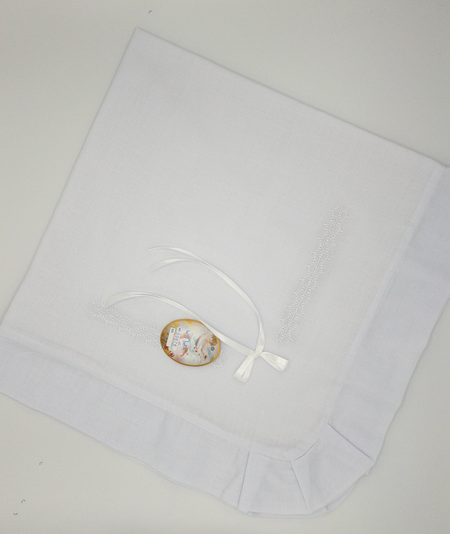 White Christening Baby Blanket