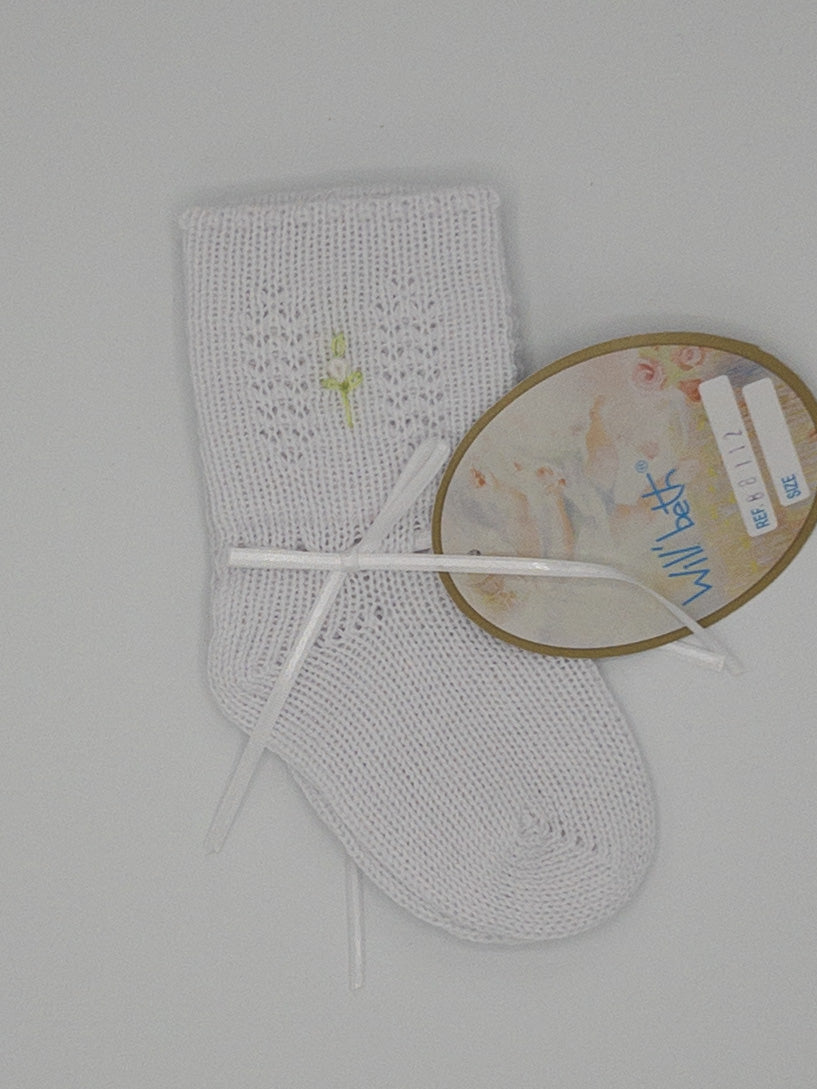 White Dressy Baby Socks / Take Home Socks