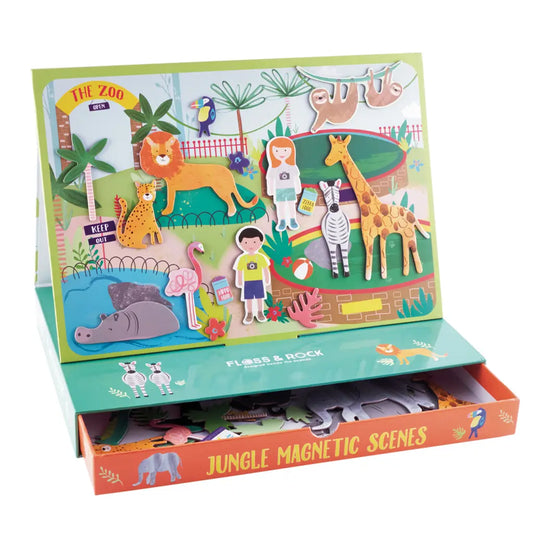 Floss & Rock Magnetic Jungle Scenes Play Set