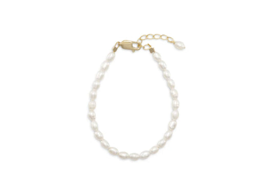 White Pearl Baby Bracelet