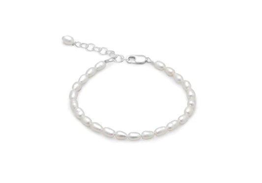 White Pearl Baby / Children's Baby Bracelet